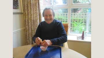 Cake decorating fun at Stafford care home